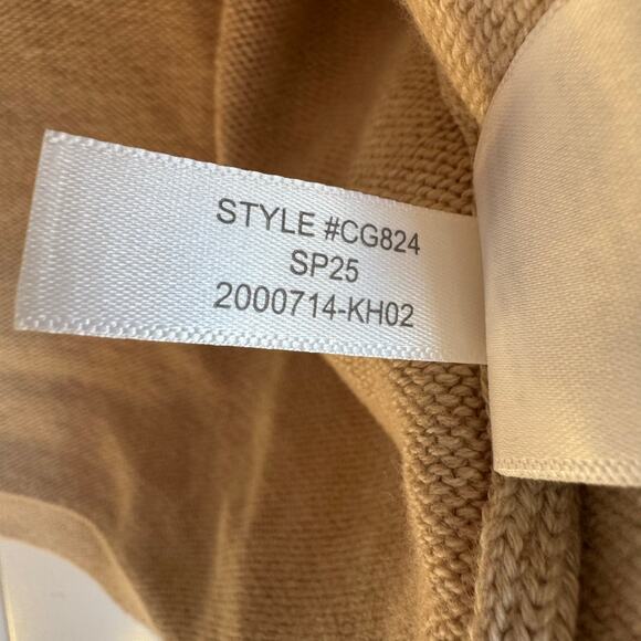 J.Crew Women's Lady Jacket Hthr Mushroom Cotton Cardigan Sweater Size L NWT - Picture 9 of 12